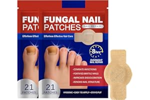 BUKBAS Pilz-Nagel-Patches, 42 Stück Mehrzweck Zehennagel Pads, Nagelgraben Reparaturpflaster, für Beschädigte Nägel und Erscheinungsbild Verfärbter Nägel