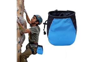 FIZZIX Climb with the Adjustable Climbing Chalk Bag, Waterproof and Perfect for Rock Climbing, Bouldering, Weightlifting, Gymnastics, and Fitness
