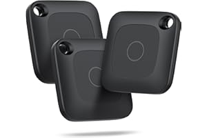 Hoxe Traceur Localisateurs D'objets, Air Tracker Tag Compatible avec l'app Localiser (Uniquement iOS), 100dB Bip, Suivi Mondial, Batterie Remplaçable, Traceur pour Clés/Valise/Sacs et Plus, 3 Pièces