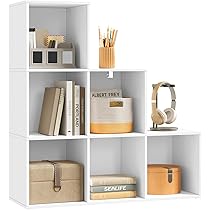 Scaffale 4 Cubi WOLTU In Rovere Chiaro - Libreria Moderna Per Salotto, Camera O Ufficio - Foto 8