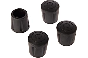 cyclingcolors 4X Stolsfot, förstärkt halkfri gummi, EPDM-gummi, bord, pall, stativ käpp (22 mm)