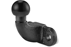 ‎AMAZON BASICS Amazon Basics Hitch Anhängerkugel, 50 mm Kugeldurchmesser, bis zu 3,500 kg Tragfähigkeit, mit E-Zulassung, ca. 13.0 x 13.3 x 9.8 cm, Schwarz