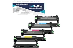 LCL Tambour Compatible DR-243 DR243 DR243CL DR-243CL (4-Pack 1Noir 1Cyan 1Magenta 1Jaune) Remplacement pour Brother HL-L3210CW/ HL-L3230CDW/HL-L3270CDW/MFC-L3710CDW/MFC-L3750CDW/MFC-L3770CDW