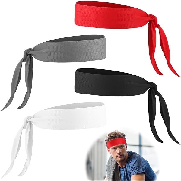 Lot De 3 Bandeaux De Sport Pour Hommes - Absorbants, Respirants Et élastiques - Pour Running, Fitness, Travail - 6