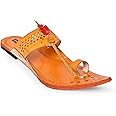 COUNTLESS STEPS Kolhapuri chappal for men| kolhapuri slippers for men| kolapuri chapal men| leather slippers for men| leather chappal for men-E-PARENT A13