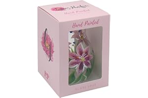 L & P HOME & GIFTS Lesser & Pavey Lynsey Johnstone Pink Lilies Vase For Flowers & Home Decor | Ideal Flower Vase Gift For Women & Men | Small Vase & Large Vase For All Types of Home | Lovely Vases For Décor