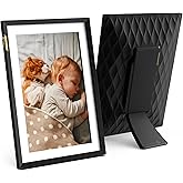 Nixplay Digital Touch Screen Picture Frame - 10.1” Photo Frame, Connecting Families & Friends (Black/White Matte)