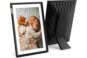 Nixplay 10,1 Pouces Cadre Photo numérique Intelligent WiFi écran Tactile (W10P), Classic Mat Noir, Partagez instantanément des Clips vidéo et Photos par e-Mail ou Via l'application Mobile (Vieux)