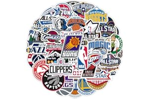 KOWASO Basketball Team naklejki z logo, 50 sztuk, na butelki z wodą, urocze prezenty koszykówki, sportowe naklejki dla dzieci, nastolatków, dorosłych