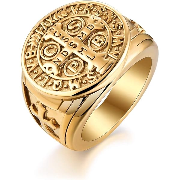 BOBIJOO Jewelry - Bague Chevalière Homme Croix Saint | FindTheDeal