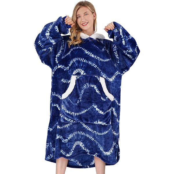 Catalonia Classy Couverture à Capuche Surdimensionnée En Sherpa, Grand Sweat-shirt à Capuche Pour Femme, Couverture Portable Douce, Confortable Et Chaude, Avec Capuche Et Poche Avant Pour Adultes