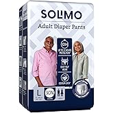 Amazon Brand - Solimo Adult Diapers Pant Style | Large Size | 30 Count | Waist 30-55 Inch (75-140 cm) | Fast Absorption | Lea