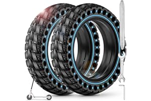 BANGTING 2PCS 50/75-6.1 Ruedas Macizas para Patinete Electrico, 8.5x2 Pulgadas Neumáticos de Reemplazo, 8 1/2 x2 Rueda de Repuesto Para Xiaomi Pro 2 / M365 / M365 Pro / 1S / 3/3 Lite/Essential