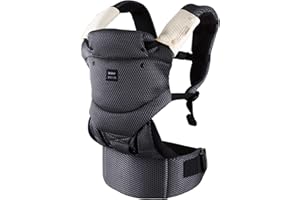 Bebamour Nosidełko 3-36 miesięcy 3D Air Mesh Chusta do noszenia dzieci dla niemowląt i małych dzieci Oddychająca chusta do noszenia dzieci(Navy Blue)