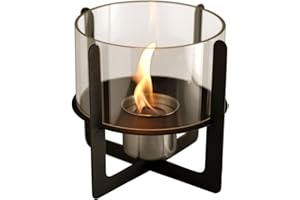 PUR LINE Purline Selene - Biochimenea de Mesa con Vidrio Templado