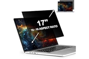 LILIONGTH 43.2 cm 16:10 Laptop Privacy Screen Protector, Privacy Filter Screen Protector for 43.2 cm Laptops, Anti Peek and Glare Privacy Screen Protector for Lenovo, HP, Dell, ASUS