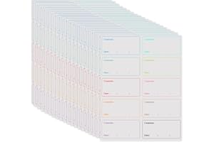 FIHODONE Lot de 200 étiquettes autocollantes pour étiqueter les pots de confiture, de congélation, de cuisine, étiquettes universelles pour pots à épices, boîtes de congélation (60 x 30 mm)