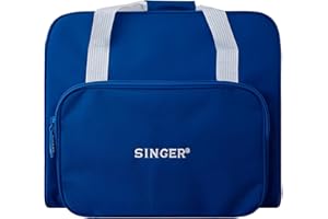 Singer 120040 Sac de Transport pour Machine à Coudre en Tissu Bleu 44 x 23 x 35 cm