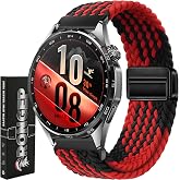 Rongep [&Ouml;rg&uuml; Loop] Huawei ile Uyumlu 22mm Kordon GT7/GT7 Pro/GT6/6 Pro/Runner 2/GT5/5 Pro/GT4/GT3 46mm i&ccedil;in Manyetik Toka GT7