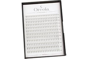 Oreola Pojedyncze rzęsy 10D, wielokrotnego użytku, 228 sztuk, pojedyncze rzęsy do samodzielnego przedłużania rzęs w domu, 0,07 C 8-15 mm, indywidualne rzęsy dla początkujących