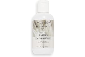 Revolution Beauty London Haircare London, toner Shot, For Blonde Hair, 3-In-1 Hydrating Hair Treatment, Semi-Permanent Formula, Ice Diamond, 100ml
