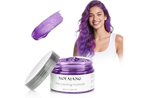 VOLLUCK Cera Para Tinte Capilar, Natural Temporal Hair Dye Wax, Spray Pelo Color para la Fiesta de Cumpleaños de Halloween 120 g (Púrpura)