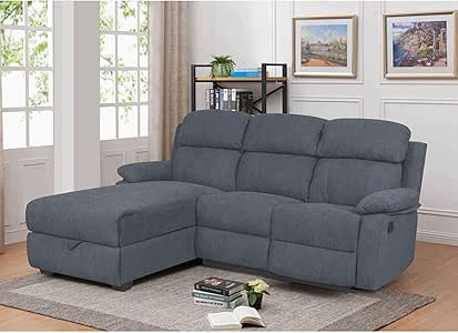 Decoinparis Canape Relax Avec Meridienne Et Coffre De Rangement En