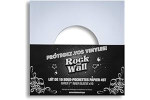 ROCK ON WALL Buste di Carta per (7") (Bianco) (10 Pz.)