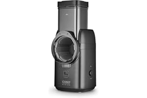 ‎CASO CASO MultiSlicer, Elektrische 5-in-1 Multireibe, Reiben & Raspeln von Obst, Gemüse,Käse & mehr, 5 Einsätze, Safety-Stopp, One-Touch-Bedienung, Kompakt & Kraftvolle 80 Watt