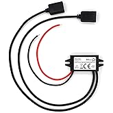 Bauer Electronics | DC-DC 8V-32V zu 5V Spannungs-wandler dual USB 3A 15W | USB Dose 12-V Strom-adapter USB Steckdose Netzteil