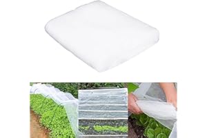 Atoke Garden Netting 2x5m, Fine Mesh Plant Covers Mosquito Netting for Vegetables Plants Fruits Flowers Crops Greenhouse Row Raised Bed Barrier Screen Birds Insect Protection Netting White