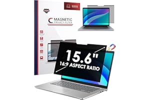 LAMA Magnetic Privacy Screen Filter for 15.6 Inch 16:9 Laptop, Removable Anti Glare Blue Light Screen Protector Compatible with 15.6'' Lenovo/Hp/Dell/Acer/Asus/Thinkpad/Envy/Xps/Toshiba