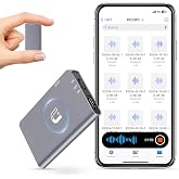 64 GB Manyetik Dijital Ses Kaydedici - 40 Saat S&uuml;rekli Kayıt Cihazı Sesli Aktif Kaydedici AI-Akıllı &Uuml;&ccedil;l&uuml; G&uuml;r&uuml;lt&uuml; Azaltma - De