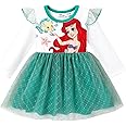 Disney Princess Baby Toddler Girls Dress Ruffle Long Sleeve Mesh Tulle Dresses