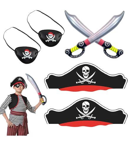 Kit Maquillage Pirate Enfant - Accessoires Déguisement : Maquillage