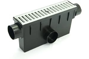 ZMMMAXPOL Hofablauf Hofsinkkasten Fangkorb 50x13x28 cm A15 begehbar Gully Stahl verzinkt