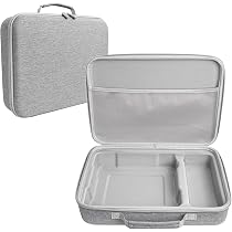 Sac De Transport EVA Pour Robot Lave-vitres Ecovacs/Winbot - Double Fermeture, Poignée, Noir, 35x25.5x8.5 Cm
