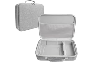 JOYSOG Sac de rangement rigide pour mini robot de nettoyage de vitres Ecovacs (35 x 25,5 x 8,5 cm) (gris)