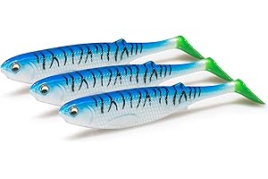 ‎NØMIS NØMIS Gummifisch Set | Premium Gummifische Set | Angelzubehör | Gummifische Hecht Zander Dorsch Barsch | Angelköder für Hecht Zander