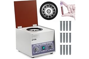 CGOLDENWALL Centrifuga da Laboratorio, 2325xg, 12*20ml, 4000rpm, Macchina Centrifuga da Banco PRP con Timer da 120 Minuti, Centrifuga da Tavolo Digitale al Plasma, Basso livello di Rumore e Vibrazioni
