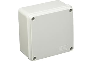 Poly Pool PP0290 Boîte rectangulaire de dérivation murale carrée, dimensions intérieures 100 x 100 x 50 mm IP56