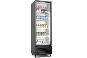 Klarstein GrandCooler 306L Nevera Para Bebidas - Frigorífico para Bebidas con Puerta de Doble Acristalamiento, Iluminación Led, Termostato Mecánico, Ruedas Giratorias, 0-10°C