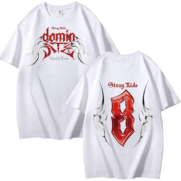 KPOP T-shirt World Tour - Stray Kids SKZOO T-shirt Pour Homme Et Femme