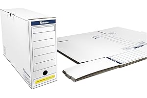 Pilbelles Archivador Definitivo 38x27x11,5 cm - 30 unidades - Archivadores de Oficina Caja de Archivo para Documentos