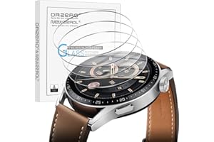 NEWZEROL 4 Piezas Compatible con Huawei Watch GT3 46mm Protector de Pantalla de Vidrio Templado [Resistente a Rayones] [Sin Burbujas] [Cobertura Total] Protector de Pantalla de Alta Resolución