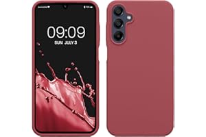 kwmobile Carcasa Compatible con Samsung Galaxy A15 5G Funda - Case TPU y Silicona antigolpes - Apto Carga inalámbrica - Rosa Oscuro