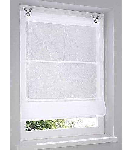 Velo Per Tende Con Occhielli, Sciarpa Decorativa Con - Foto 4