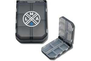 ‎LMAB LMAB Angelbox Pocket Box, Kleinteile Angel Box, Sortierbox zum Angeln, Angelzubehör Kleinteilebox, Tacklebox, Kunstköderbox, Angelköder Angelkiste, Angelboxen, Angelkasten (S - 10,7 x 7,4 x 3,2 cm)