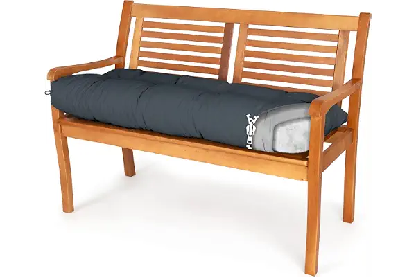 Spatium Cojines para Bancos Funda desenfundable, Impermeable 30 tamaños para Elegir de 7 Colores(140 x 60 x 10cm Antracita)