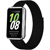 Rongep Samsung Galaxy Fit 3 İle Uyumlu Hasırlı Kumaş Kordon Terleme Yapmayan Cildi Tahriş Etmeyen Nefes Alabilir Yapılı Kadem